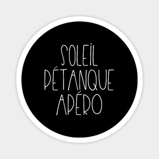 Soleil Pétanque Apéro Magnet